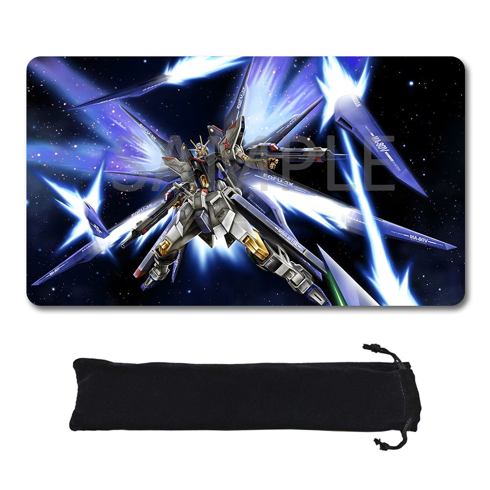 Gundam Playmat Suitable for GCG , includes Storage Bag, 24 x 14 inches (50790)