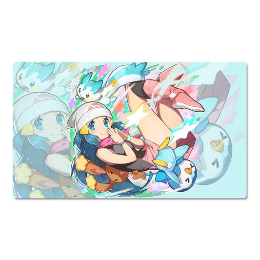 Dawn Board Game Pokemon Table Playmat PTCG TCG CCG Pad Trading Card Games Mat