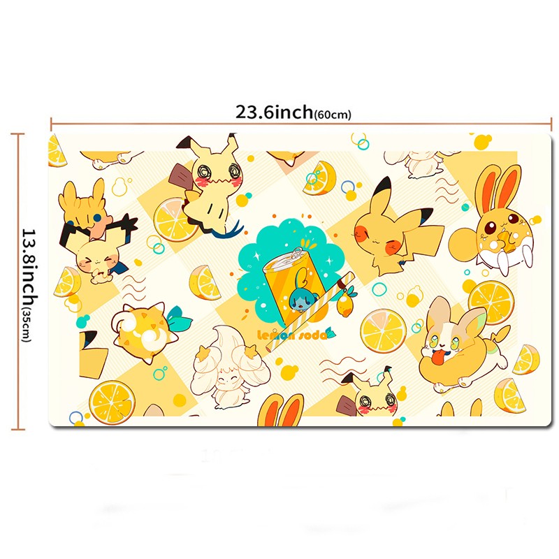 Lemon Soda Board Game Pokemon Table Playmat TCG CCG Mat Gaming Pad Mousepad