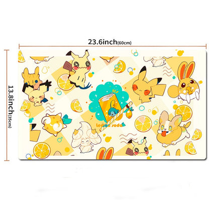 Lemon Soda Board Game Pokemon Table Playmat TCG CCG Mat Gaming Pad Mousepad