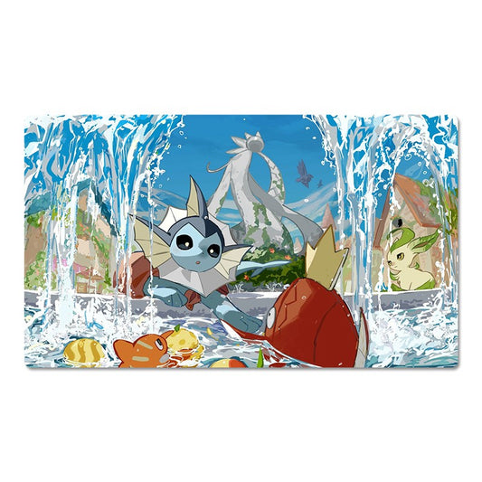 Vaporeon Board Game Pokemon Table Playmat TCG CCG Play Pad Trading Card Game Mat