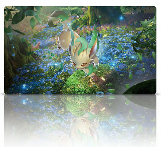 Leafeon Board Game Pokemon Playmat PTCG TCG CCG Mouse Pad Trading Card Games Mat