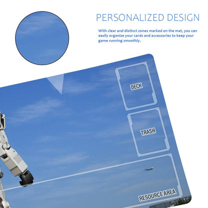 Gundam Playmat Suitable for GCG , includes Storage Bag, 24 x 14 inches (83854)