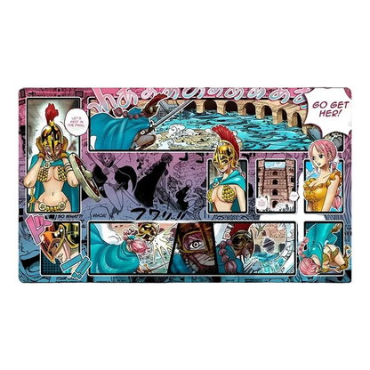 Rebecca One Piece Table Playmat OPCG TCG CCG Play Pad Trading Card Game Mat Mousepad