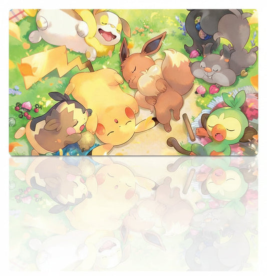 Pikachu Eevee Board Game Pokemon Table Playmat TCG CCG Mat Gaming Pad Mousepad