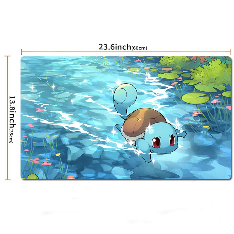 Squirtle Board Game Pokemon Table Playmat Card Play Mat TCG CCG Pad Mousepad