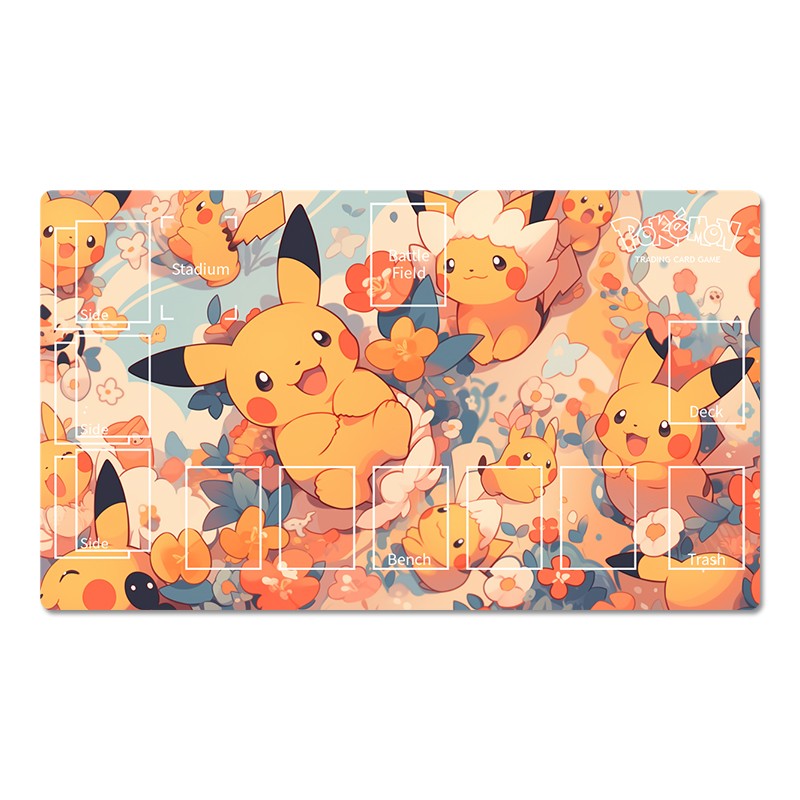 Pokemon Duel Playmat Pikachu TCG CCG Games Play Mouse Pad Trading Card Game Mat