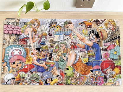 One Piece Manga Table Playmat CCG OPCG Play Mat Trading Card Game Pad Mousepad Deskmat