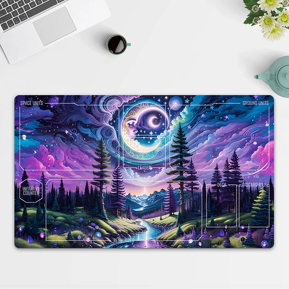 Playmat Artistic Landscape TCG Starwars : Unlimited Trading Card Game Free Bag