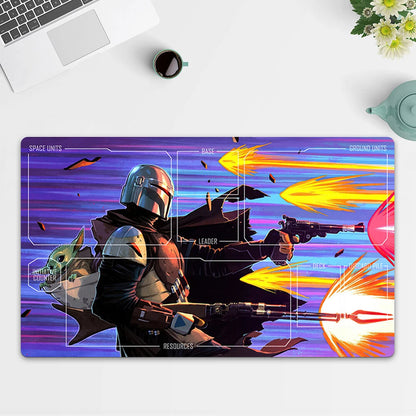 Playmat Boba Fett TCG Starwars : Unlimited Trading Card Game Play Mat Free Bag