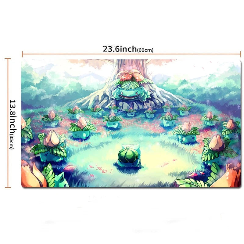 Bulbasaur Board Game Pokemon Table Playmat TCG CCG Mat Gaming Pad Mousepad &amp; Bag