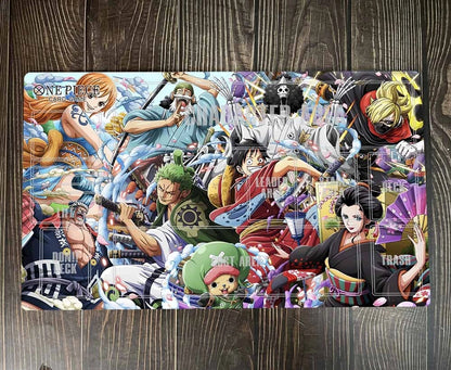 Straw Hats One Piece Family Duel Playmat Trading Card Game DeskMat OPCG TCG CCG Mousepad