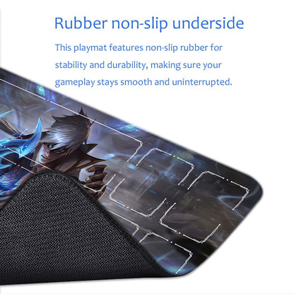 Lee Sin - League Of Legends Riftbound Playmat 24x14 in + Free Storage Bag