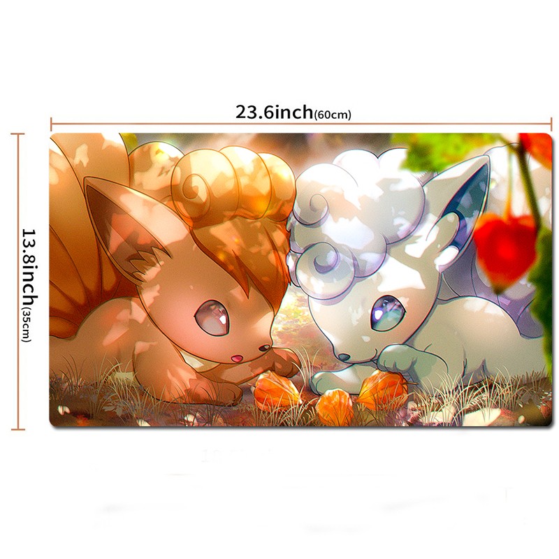 Alolan Vulpix Board Game Pokemon Playmat Card Play Mat TCG CCG Pad Mousepad