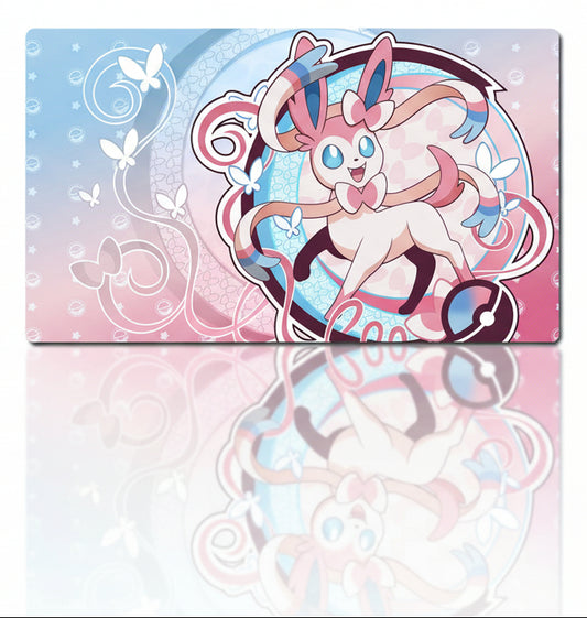Sylveon Board Game Pokemon Table Playmat TCG CCG Mat Gaming Play Pad Mousepad