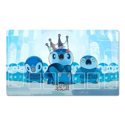 Pokemon Table Playmat Piplup Prinplup Empoleon TCG CCG Pad Trading Card Game Mat