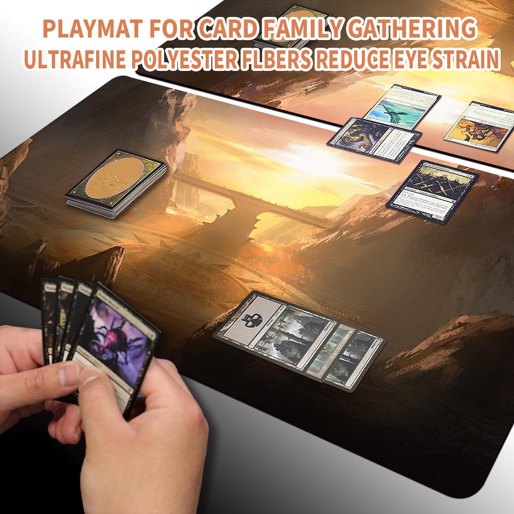 SUN-BLESSED PEAK - MTG Playmat | TCG CCG Card Game Mat | Non-Slip Base