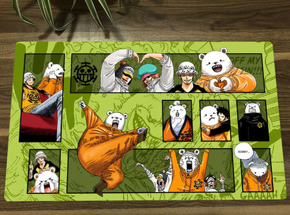 One Piece OPCG TCG CCG Table Mouse Pad Bepo Playmat Trading Card Game Desk Mat