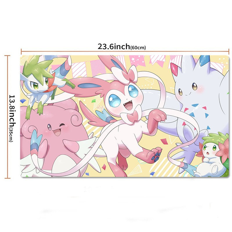 Sylveon Blissey Shaymin Pokemon Playmat PTCG TCG CCG Pad Trading Card Game Mat