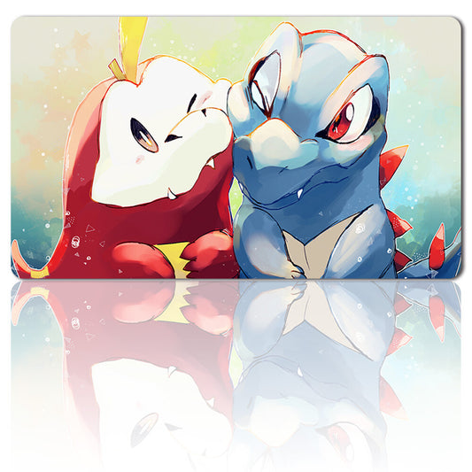 1216907 - Board Game Pokemon Totodile Playmat Games Mousepad Play Mat of TCG