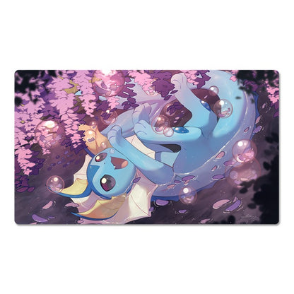 Vaporeon Board Game Pokemon Playmat PTCG TCG CCG Play Pad Trading Card Games Mat