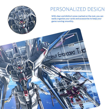 Gundam Playmat Suitable for GCG , includes Storage Bag, 24 x 14 inches (GD510140)