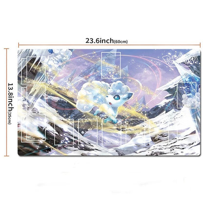 Alolan Vulpix Board Game Pokemon Table Playmat TCG CCG PTCG Card Game Deskmat Mousepad