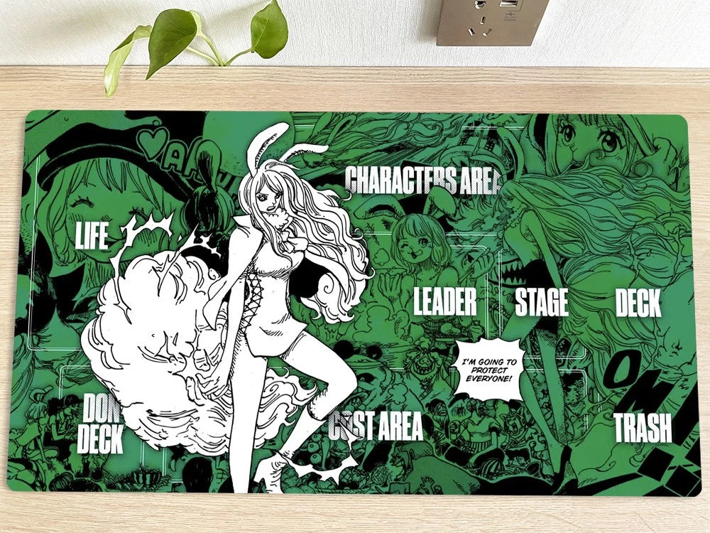 Carrot One Piece Table Playmat OPCG TCG CCG Play Pad Trading Card Game DeskMat Mousepad