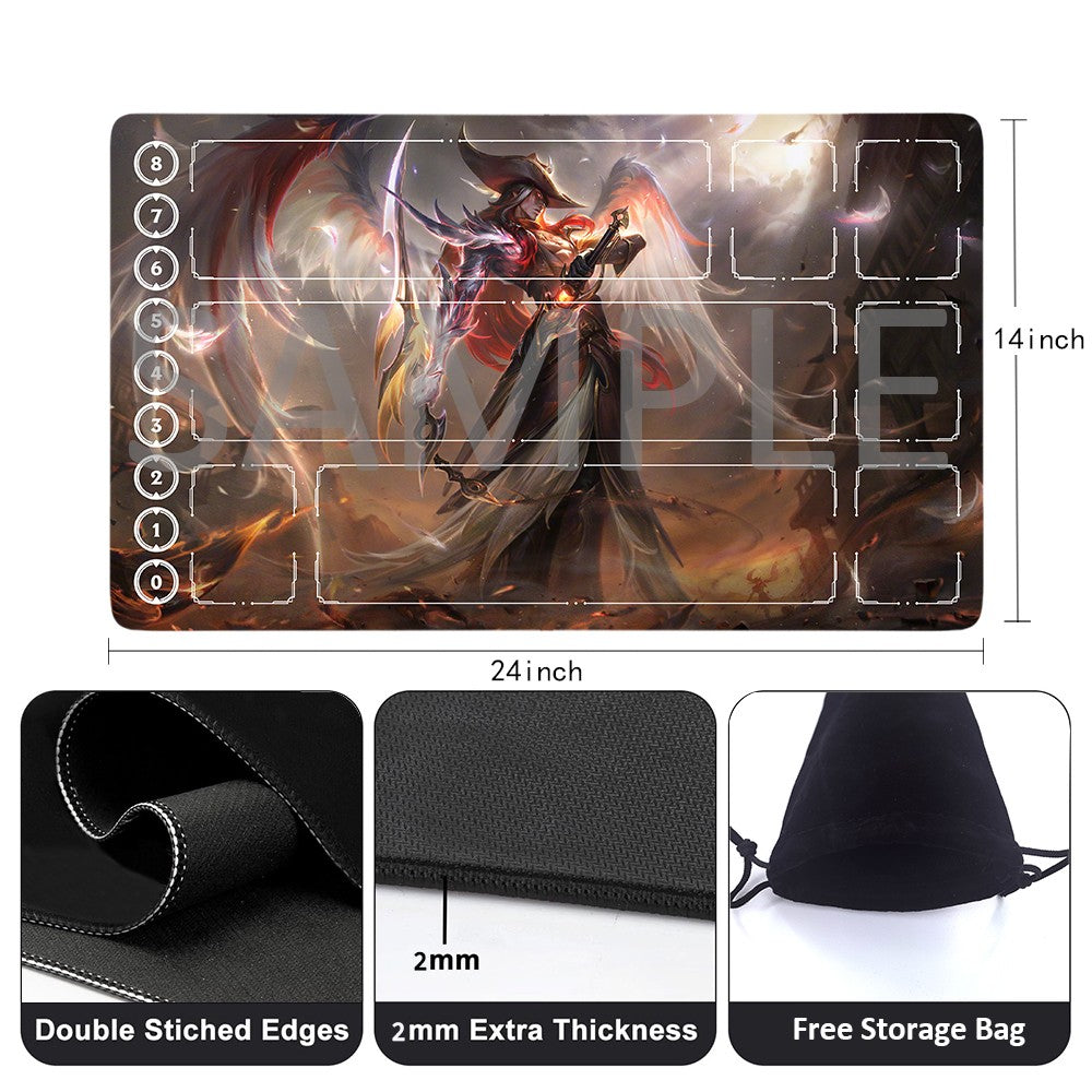 Yone - League Of Legends Riftbound Playmat 24x14 in + Free Storage Bag