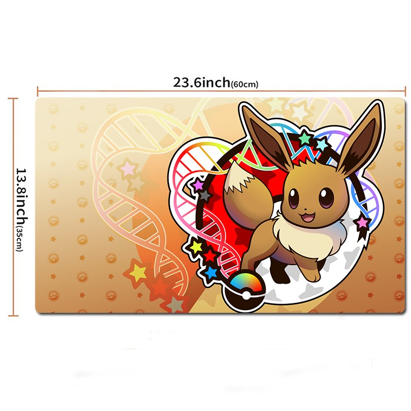 Eevee Board Game Pokemon Table Playmat TCG CCG Mat Gaming Play Pad Mousepad