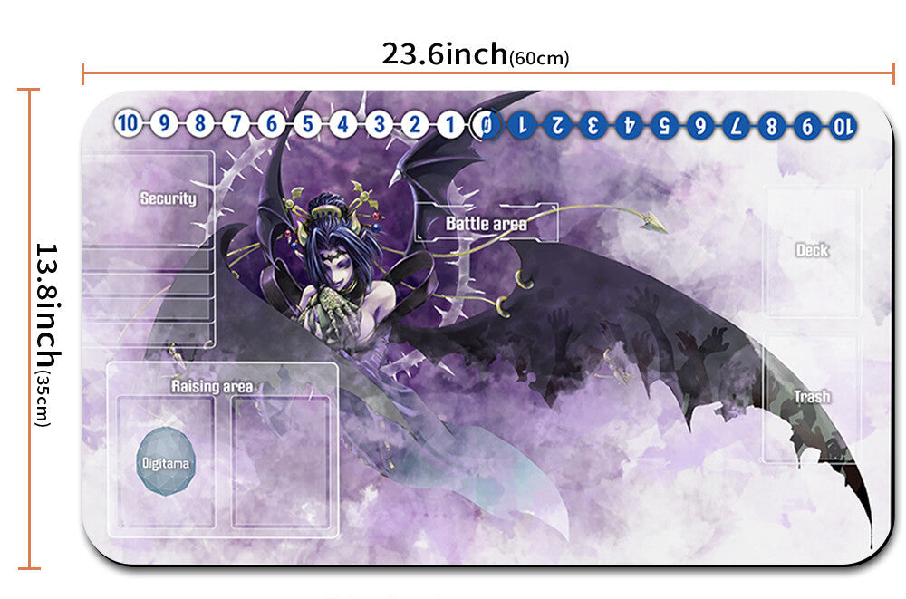 Mouse pad with character design and measurements