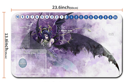 Mouse pad with character design and measurements