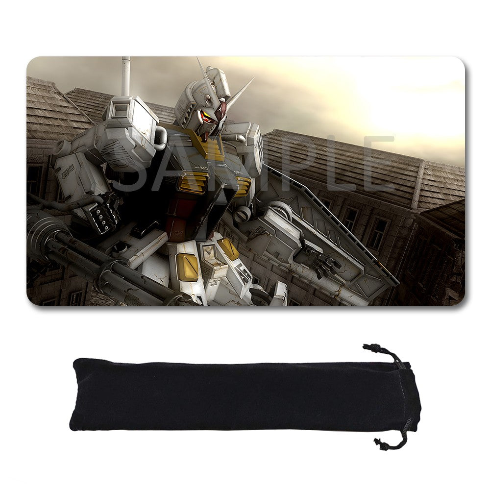 Gundam Playmat Suitable for GCG , includes Storage Bag, 24 x 14 inches (45529)