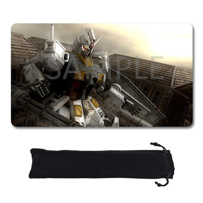 Gundam Playmat Suitable for GCG , includes Storage Bag, 24 x 14 inches (45529)