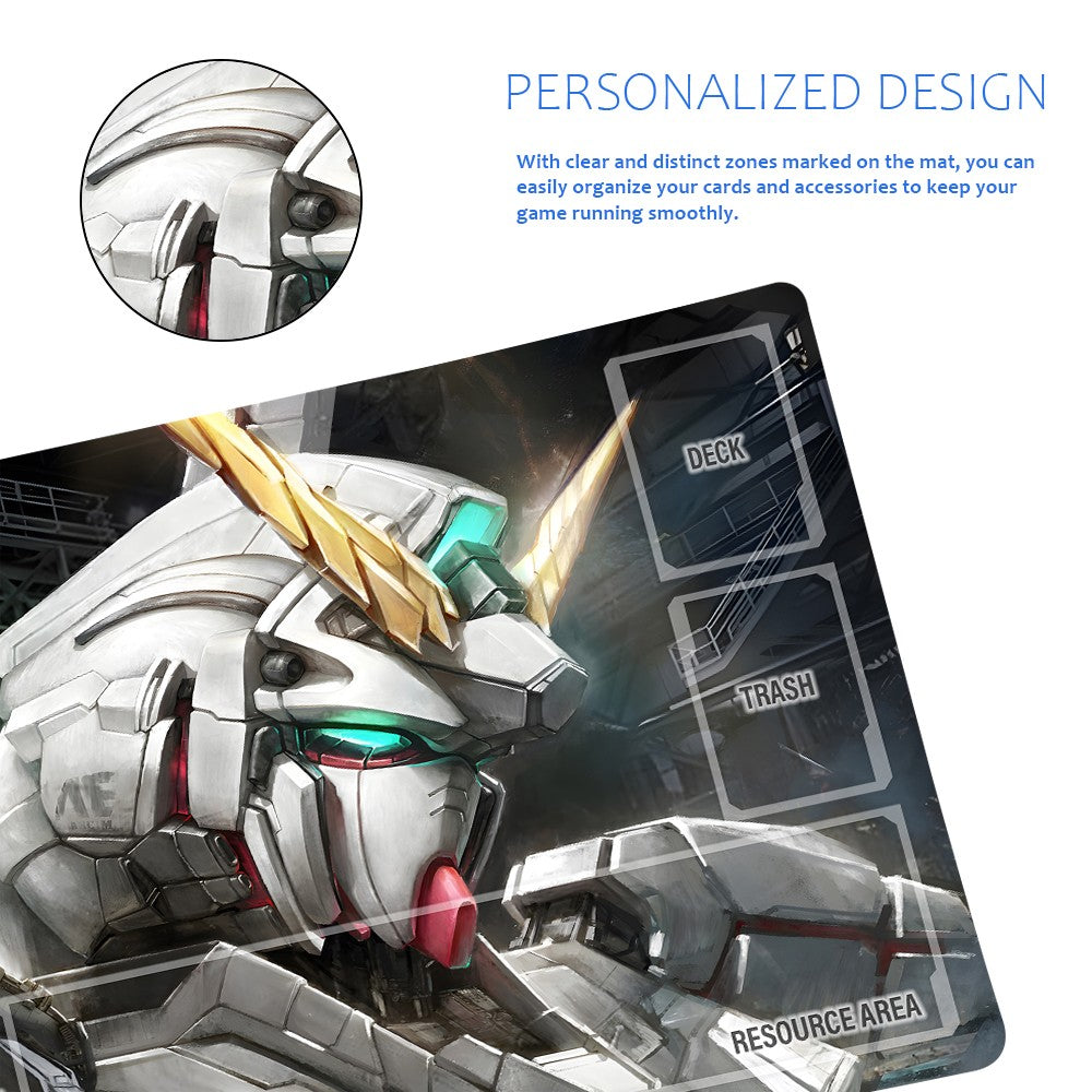 Gundam Playmat Suitable for GCG , includes Storage Bag, 24 x 14 inches (GD510142)