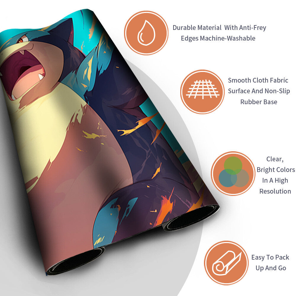 New Pokemon Snorlax Playmat Stitched Edge with | Pokemon TCG Playmat Stitched Edge | 1356781