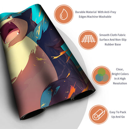 New Pokemon Snorlax Playmat Stitched Edge with | Pokemon TCG Playmat Stitched Edge | 1356781