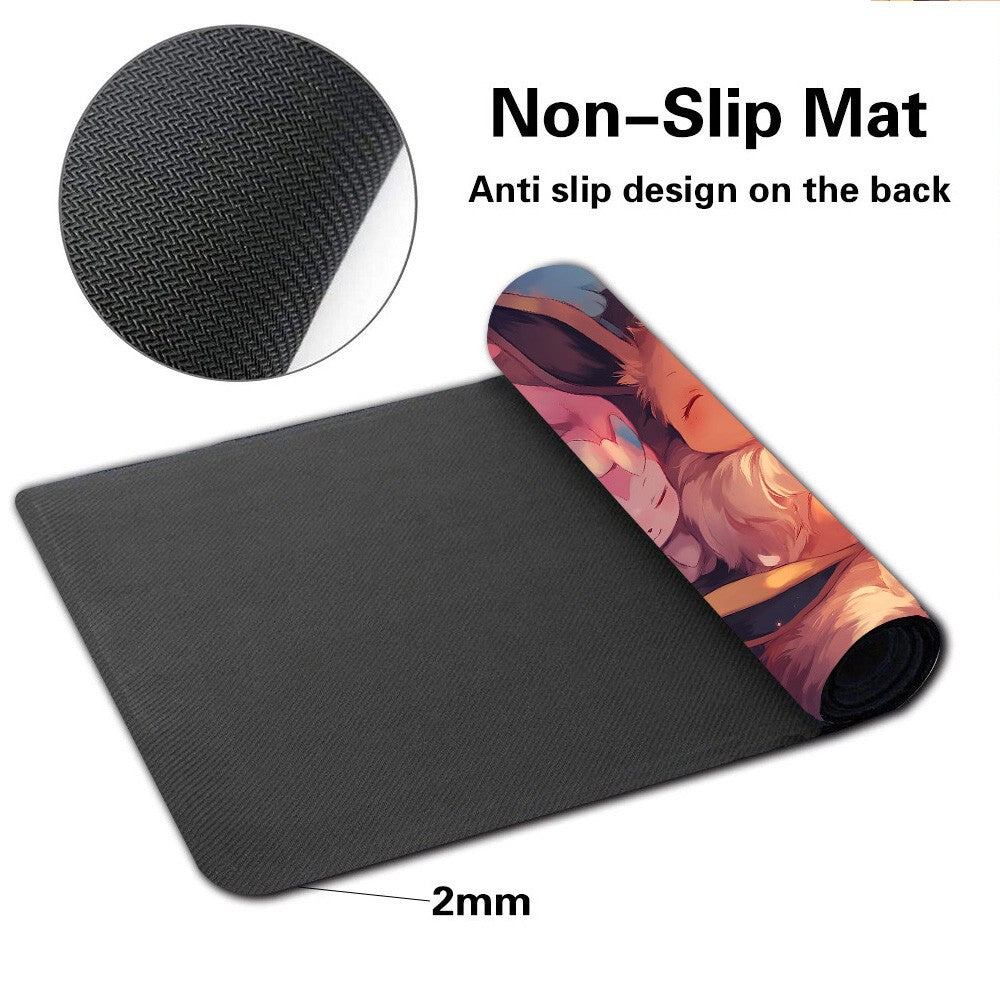 Eevee& Evolutions Board Game Pokemon Playmat Card Play Mat TCG CCG Pad Mousepad