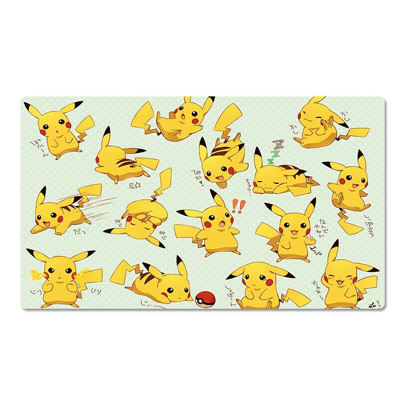 Pikachu Board Game Pokemon Playmat PTCG TCG CCG Pad Trading Card Games Mat & Bag