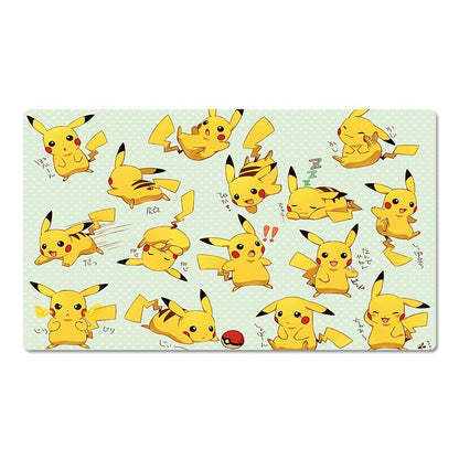 Pikachu Board Game Pokemon Playmat PTCG TCG CCG Pad Trading Card Games Mat & Bag