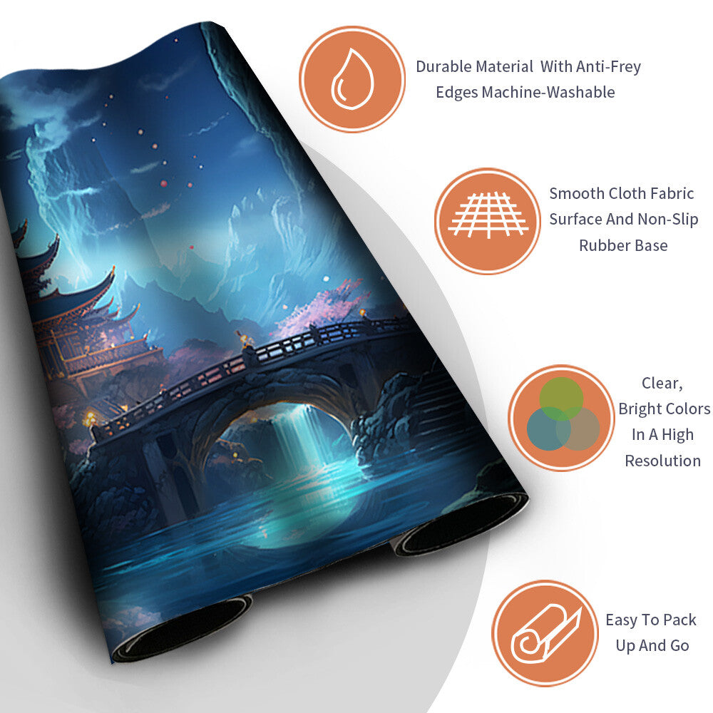 DKT (117) - Magic The Gathering MTG Playmat TCG CCG MTG Playmat Stitched Edge
