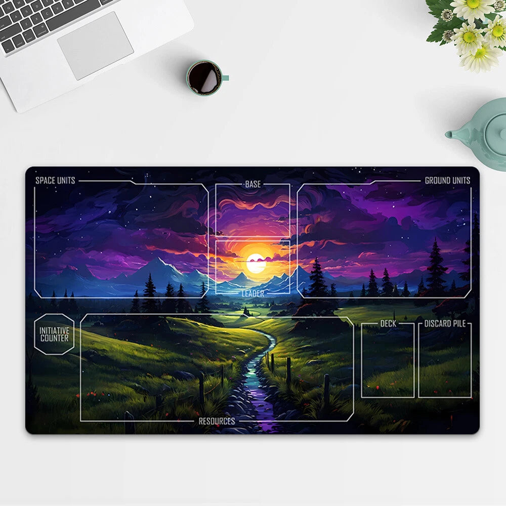 Playmat Landscape TCG Starwars : Unlimited Trading Card Game Play Mat Free Bag