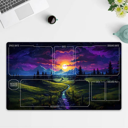 Playmat Landscape TCG Starwars : Unlimited Trading Card Game Play Mat Free Bag