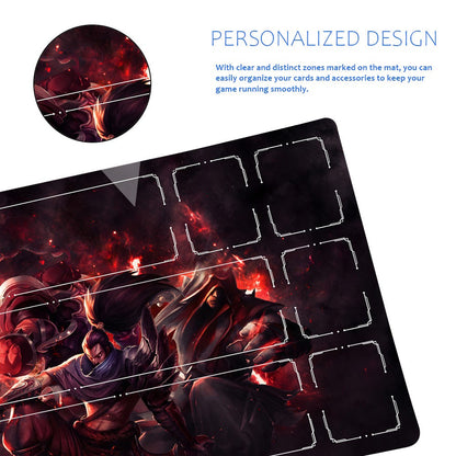 Shadow Fiend - League Of Legends Riftbound Playmat 24x14 in + Free Storage Bag