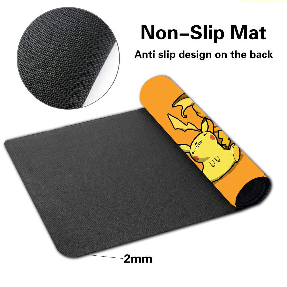 Pikachu Pokemon Table Playmat PTCG TCG CCG Mouse Pad Trading Card Games Mat