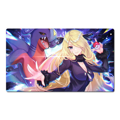 Cynthia Garchomp Pokemon Table Playmat PTCG TCG CCG Pad Trading Card Game Mat