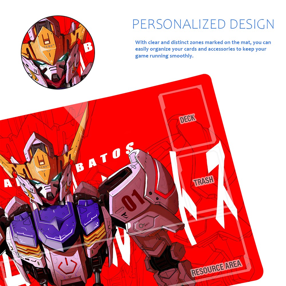 Gundam Playmat Suitable for GCG , includes Storage Bag, 24 x 14 inches (GD510147)