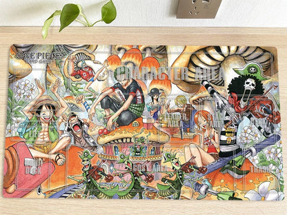 One Piece Monkey D. Luffy Playmat CCG OPCG Mat Trading Card Game Mousepad Deskmat