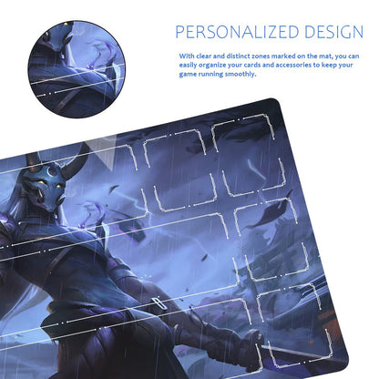 Yone - League Of Legends Riftbound Playmat 24x14 in + Free Storage Bag