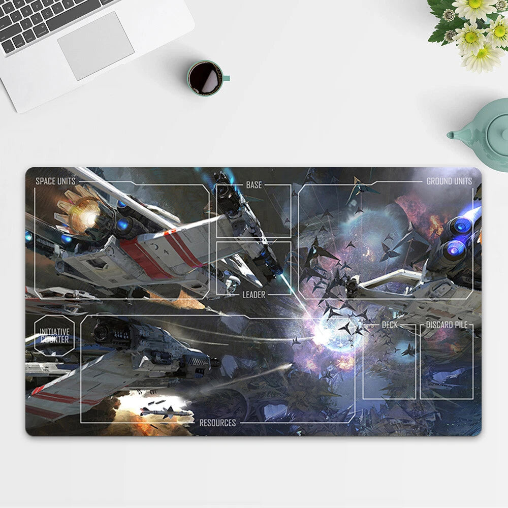 Playmat Science Fiction TCG Starwars : Unlimited Trading Card Game Mat Free Bag